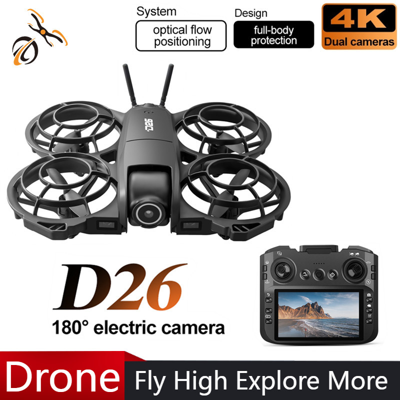 Rc Helicopter Case - D26 Drone 4K Aerial HD 180°
