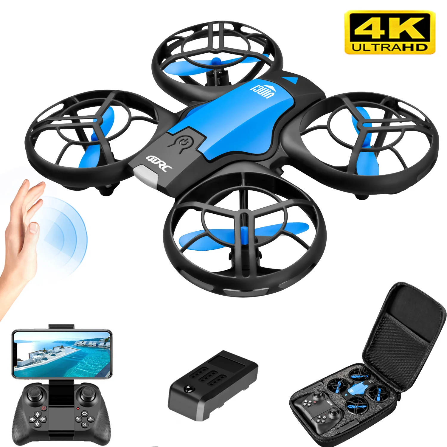 V8 New Mini Drone 4K Professio - Rc Helicopter Case review and price